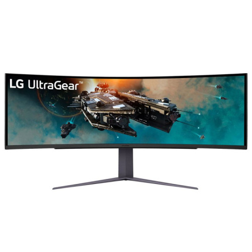 LG 49” 49GR85DC-B 32:9 UltraGear™ 32:9 dupla QHD, ívelt gamer monitor 240 Hz