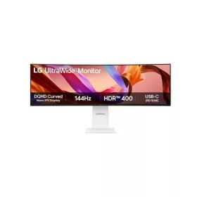   LG MON LG ívelt 144Hz monitor 49" 49U950A-W, 5120x1440, 32:9, 400cd/m2, 5ms, HDMIx2/Displayport/USBx2/USB-C (90W)