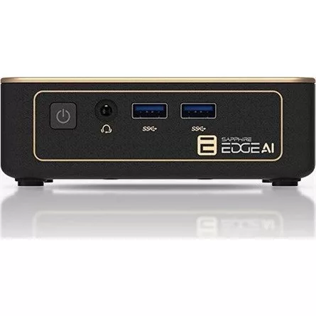 SAPPHIRE EDGE AI 340 BAREBONE WITH WIFI / BT MODULE, VESA MOUNT, POWER ADAPTER AND POWER CORD W/O SSD AND MEMORY