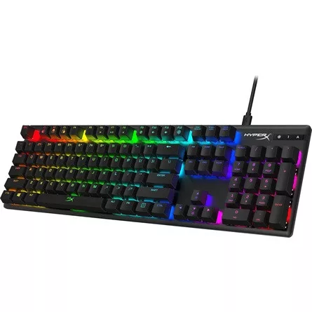 HP HyperX Alloy Origins USB angol (US) gaming HyperX Red mechanikus billentyűzet fekete