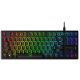 HyperX Mechanikus Billentyűzet - Alloy Origins Core RGB (Vezetékes, USB, 65 gomb, HX Red switch, angol kiosztás, fekete)