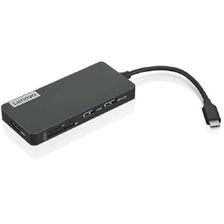 Lenovo 7-in-1 Hub USB-C dokkoló fekete