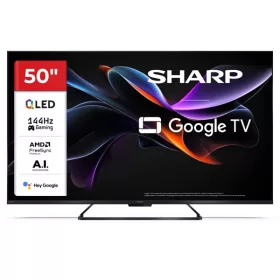   SHARP 50HR7265E 50"/126cm 4K UHD 144Hz QLED Google TV 144 Hz, 3840x2160 4xHDMI/2xUSB