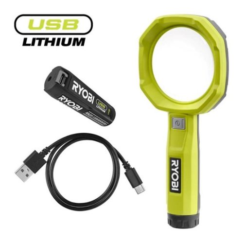 Ryobi 4V USB Lithium nagyítólámpa, 1x 2,0Ah akkumulátor, töltő - RML4-120G