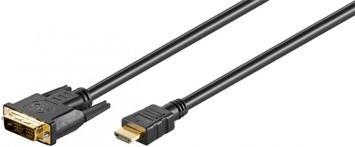 Goobay DVI-D/HDMI™ kábel, aranyozott