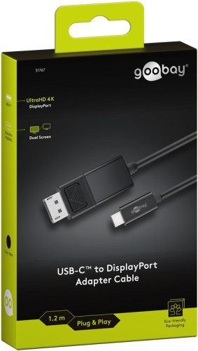 Goobay USB-C – Displayport kábel 1,2 m