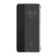 Huawei P40 HUAWEI tok álló, bőr hatású aktív FLIP, Smart View Cover, FEKETE