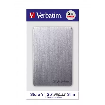 Verbatim Store n Go ALU 2TB USB-A/C 3.2 Gen1 2,5" külső HDD szürke
