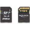 Delock 256GB 54091 UHS-1 U3  V30 A1 SDXC Express memóriakártya BOX fekete