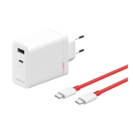 OnePlus SUPERVOOC 120W univerzális hálózati töltő adapter fehér