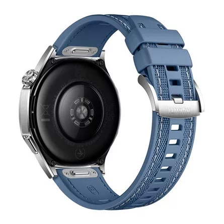 HUAWEI Watch GT 5 okosóra (46mm, beépített GPS, aktivitásmérő, pulzusmérő, IPX7 vízálló, szőtt szilikon szíj) KÉK