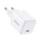 UGREEN X512 hálózati töltő Type-C aljzat 20W, mini, FEHÉR