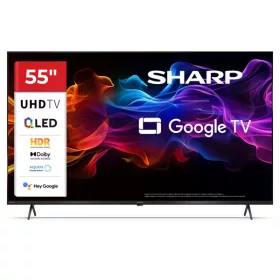   SHARP 55HP5265E 55"/139cm 4K Ultra HD QLED Google TV, 3840x2160, 4xHDMI/2xUSB