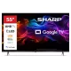 SHARP 55HP5265E 55"/139cm 4K Ultra HD QLED Google TV, 3840x2160, 4xHDMI/2xUSB