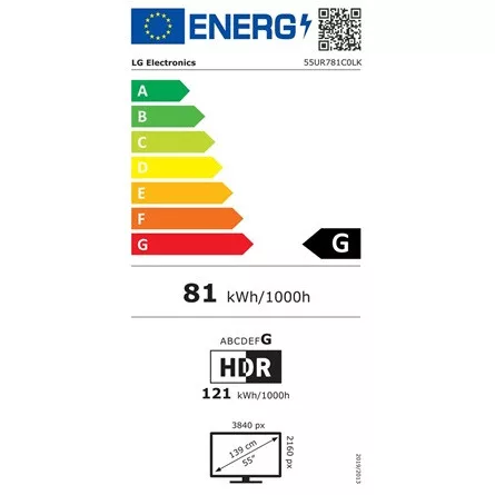 LG 55" 55UR781C 4K UHD Smart TV