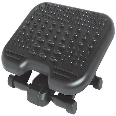 KENSINGTON Lábtartó (SoleMassage Height and Tilt Adjustable Foot Rest with Stimulating Surface, Black)
