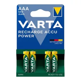   VARTA RECHARGE ACCU POWER elem (AAA, 1.2V, 550mAh Ni-MH, újratölthető) 4db/csomag