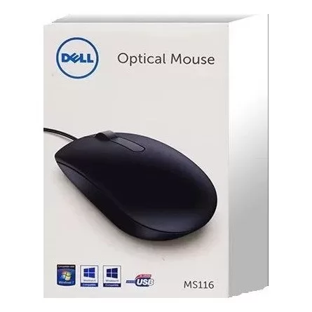 Dell MS116 optikai USB egér fekete