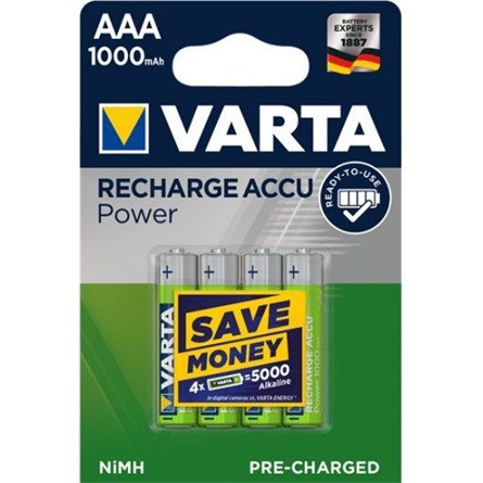 Varta Ready2Use AAA (LR03) 1000mAh NiMH akkumulátor 4db