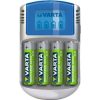 Varta AA/AAA NiMH akkumulátor töltő ezüst + 4xAA 2600mAh (R2U) + 12V & USB