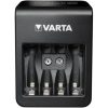 Varta LCD Plug Charger AA/AAA/PP3(9V) NiMH akkumulátor töltő fekete (USB port) + 4x AA 2100mAh battery