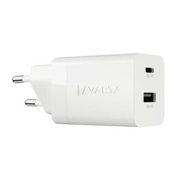   VARTA hálózati töltő USB+Type-C aljzat 38W, PD gyorstöltő 3.0, FEHÉR