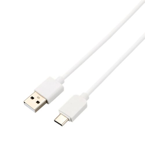 AVAX KAB AVAX CB103W PURE USB A-Type C kábel, 2.1A, fehér - 1m