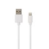 AVAX KAB AVAX CB104W PURE USB A-Lightning kábel, 2.1A, fehér - 1m