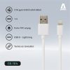 AVAX KAB AVAX CB104W PURE USB A-Lightning kábel, 2.1A, fehér - 1m