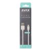 AVAX KAB AVAX CB124W PURE USB A-Lightning kábel, 2.1A, fehér - 2m