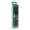 AVAX KAB AVAX CB124W PURE USB A-Lightning kábel, 2.1A, fehér - 2m