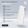 AVAX CHG AVAX PB106W LEISURE PD/Type-C 30W+QC 18W gyorstöltő Powerbank 15.000mAh, fehér