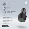 AVAX CHG AVAX CC302B CARLY USB A (QC)+Type C (PD) 20W autós töltő, fekete