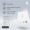 AVAX CHG AVAX CH632W FIVEY+ USB A + Type C 45W GaN gyors hálózati töltő, fehér