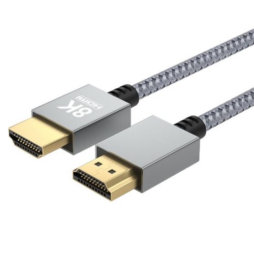 AVAX KAB AVAX AV900 PRIME HDMI 2.1 8K/60Hz ultra vékony cink ötvözetű sodorszálas kábel, asztroszürke