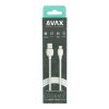 AVAX KAB AVAX CB620 CREAMY+ USB A - Type C gyorstöltő kábel, 2.4A, fehér-roséarany - 1,5m