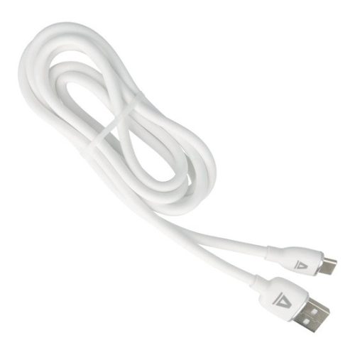 AVAX KAB AVAX CB621 CREAMY+ USB A - Type C gyorstöltő kábel, 2.4A, fehér-ezüst - 1,5m