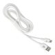 AVAX KAB AVAX CB621 CREAMY+ USB A - Type C gyorstöltő kábel, 2.4A, fehér-ezüst - 1,5m