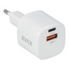 AVAX CHG AVAX CH640W NANO+ USB A + Type C 30W GaN gyors hálózati töltő, fehér