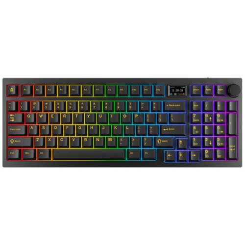 Avax BILL AVAX GM03 PRO 98% Gasket RGB tri-mode mechanikus billentyűzet Gateron piros switch