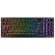 Avax BILL AVAX GM03 PRO 98% Gasket RGB tri-mode mechanikus billentyűzet Gateron piros switch
