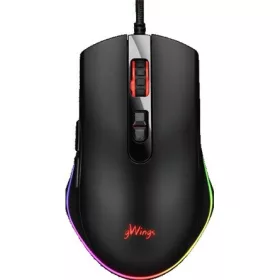 gWings GW9X13M optikai USB gaming egér fekete