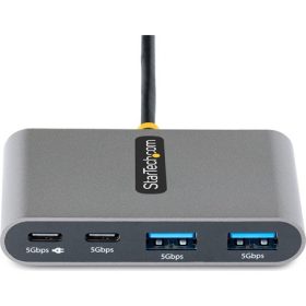   StarTech 4-PORT USB-C HUB 5GBPS PD PORTABLE HUB W/ USB-C CHARGING