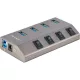 StarTech 4-PT USB HUB W/ON/OFF SWITCHES WITH INDIVIDUAL ON/OFF SWITCHES