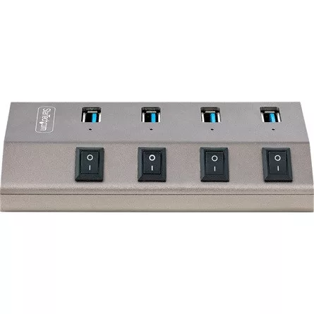 StarTech 4-PT USB HUB W/ON/OFF SWITCHES WITH INDIVIDUAL ON/OFF SWITCHES