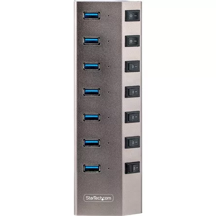 StarTech 7-PT USB HUB W/ON/OFF SWITCHES WITH INDIVIDUAL ON/OFF SWITCHES