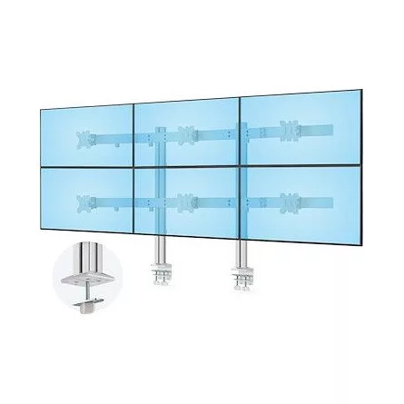 StarTech SIX-MONITOR DESK MOUNT/MAX 32 - MAX 32IN SCREENS/17.6LB EACH/V