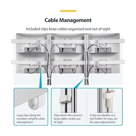 StarTech SIX-MONITOR DESK MOUNT/MAX 32 - MAX 32IN SCREENS/17.6LB EACH/V