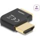 Delock HDMI 2.0 -> HDMI 2.0 M/F adapter fekete 90° jobb