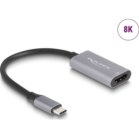 Delock USB Type-C  adapter HDMI (DP Alt Mode) 8K-hez HDR funkcióval alumínium